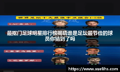 最抠门足球明星排行榜揭晓谁是足坛最节俭的球员你猜到了吗